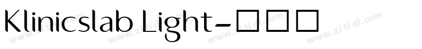 Klinicslab Light字体转换